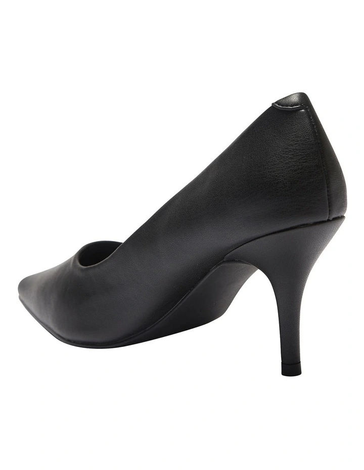 Wendy Black Smooth Heeled Shoes 6 Wendy Black Smooth Heeled Shoes - Image 6
