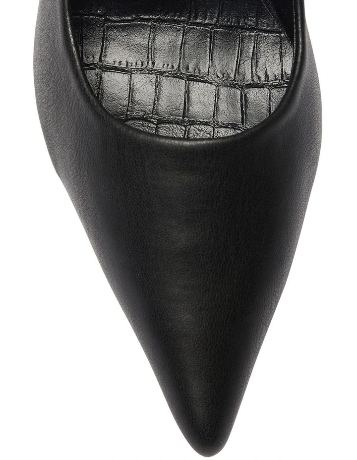 Wendy Black Smooth Heeled Shoes 7 Wendy Black Smooth Heeled Shoes - Image 7