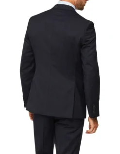 Tailored Pure Wool Windowpane Check Suit Jacket Navy -Myer Clothing Shop 893808280 3 720x928