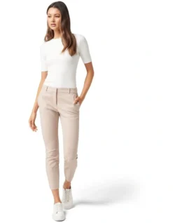 Forever New Grace 7/8 Slim Pants In Beige 9 Forever New Grace 7/8 Slim Pants In Beige -Myer Clothing Shop 894541510 894587950 5 720x928