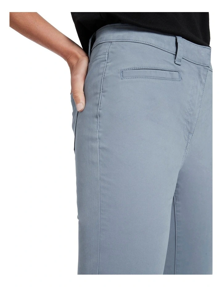 Cara Cotton Sateen Pant Slate 4 Cara Cotton Sateen Pant Slate - Image 4