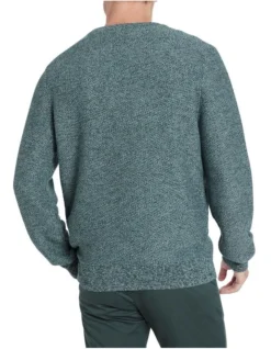 Grain Crew Knit Dark Aqua 6 Grain Crew Knit Dark Aqua -Myer Clothing Shop 894633220 3 720x928