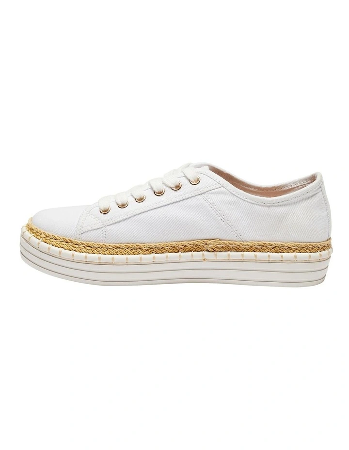 Hadley White Canvas Sneakers 3 Hadley White Canvas Sneakers - Image 3
