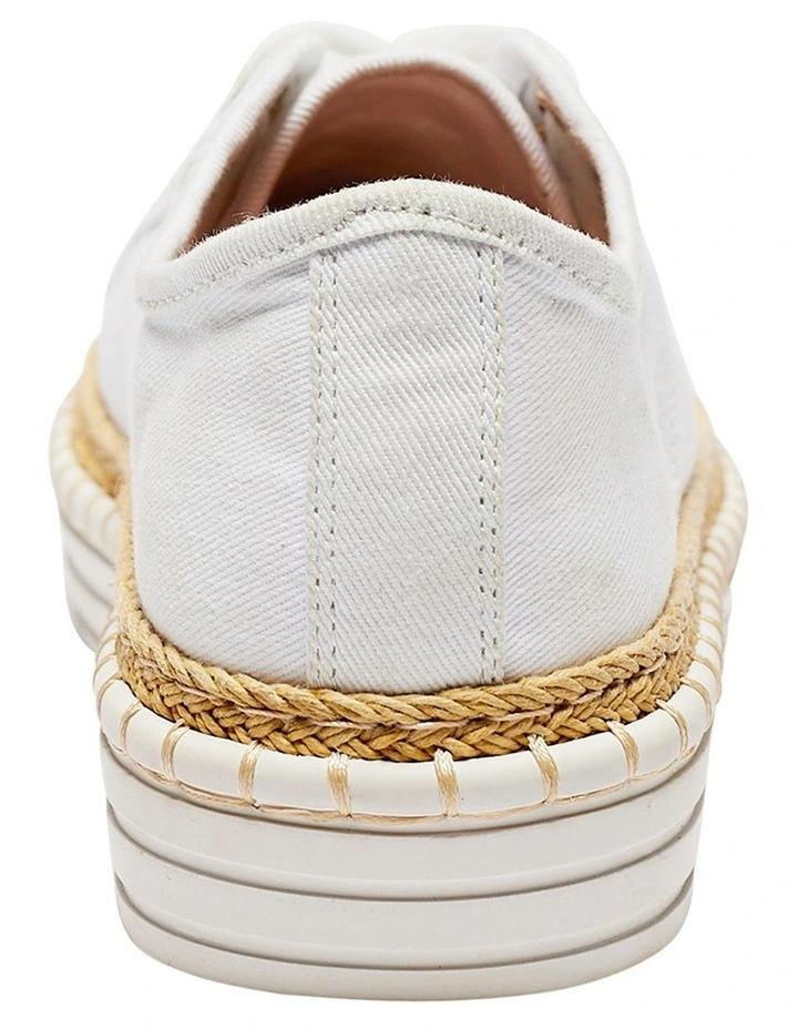Hadley White Canvas Sneakers 5 Hadley White Canvas Sneakers - Image 5