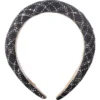 Tweed Padded Black Headband
