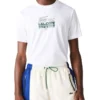 Lacoste Lifestyle Logo Croc T-Shirt White