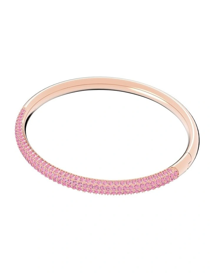 Swarovski Stone Bangle Rose Gold-Tone Plated In Pink 2 Swarovski Stone Bangle Rose Gold-Tone Plated In Pink - Image 2