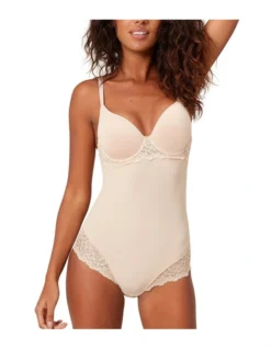 Simone Perele Caresse Shapewear Bodysuit In Beige