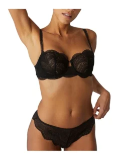 Simone Perele Karma Half Cup Bra In Black -Myer Clothing Shop 897669100 897614650 3 720x928
