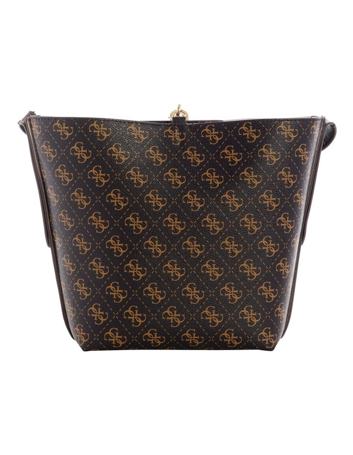 Guess Eco Brenton Brown Bucket Shoulder Bag 2 Guess Eco Brenton Brown Bucket Shoulder Bag - Image 2