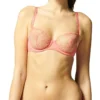 Simone Perele Reflet Half Cup Bra In Papaya