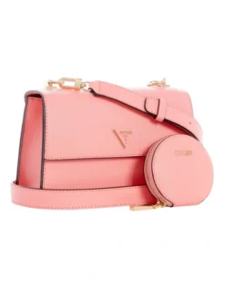 Guess Alexie Pink Flapover Crossbody Bag -Myer Clothing Shop 898173370 4 720x928