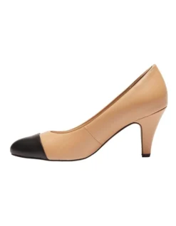 Mandy Black/Camel Glove Heeled Shoes -Myer Clothing Shop 898183360 3 720x928