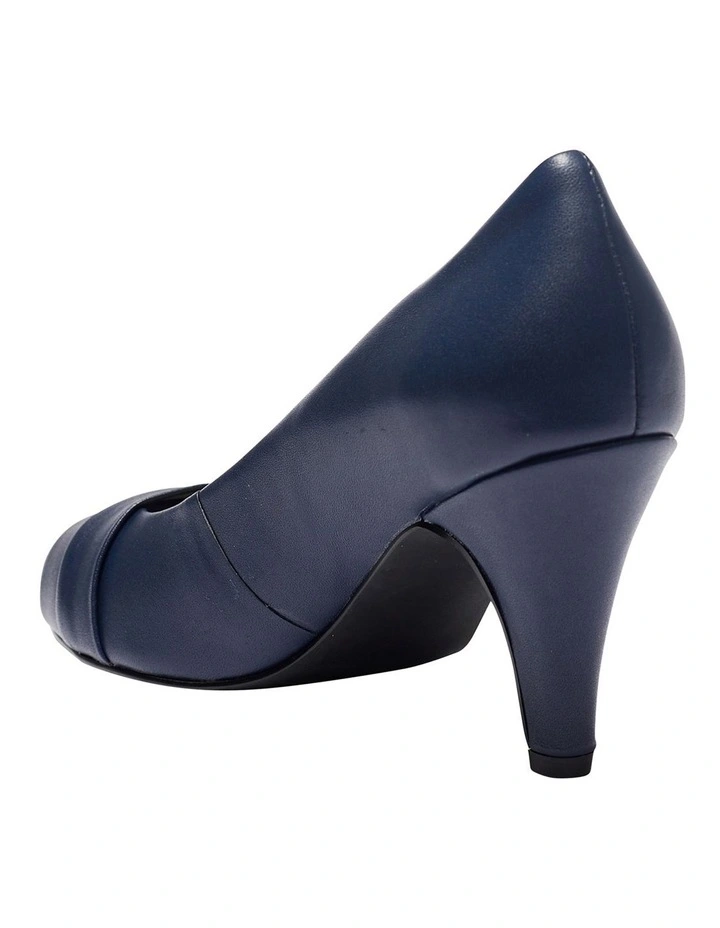 Matilda Navy Glove Heeled Shoes 6 Matilda Navy Glove Heeled Shoes - Image 6