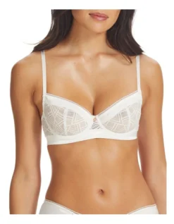 Prism Underwire Lace Bra In Pearl