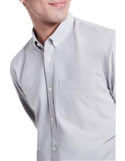 Rookie Oxford Shirt Light Grey -Myer Clothing Shop 898586470 4 720x928