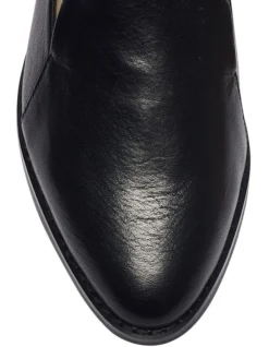 Tara Flat Shoes In Black Leather -Myer Clothing Shop 898641460 7 720x928
