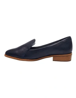 Tara Flat Shoes In Navy Leather 9 Tara Flat Shoes In Navy Leather -Myer Clothing Shop 898641640 3 720x928