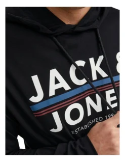Jack & Jones Ron Jersey Loungewear Hoodie In Black -Myer Clothing Shop 898916230 4 720x928