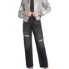 Stolen Reflection Liquid Metal Look Jacket Silver Foil