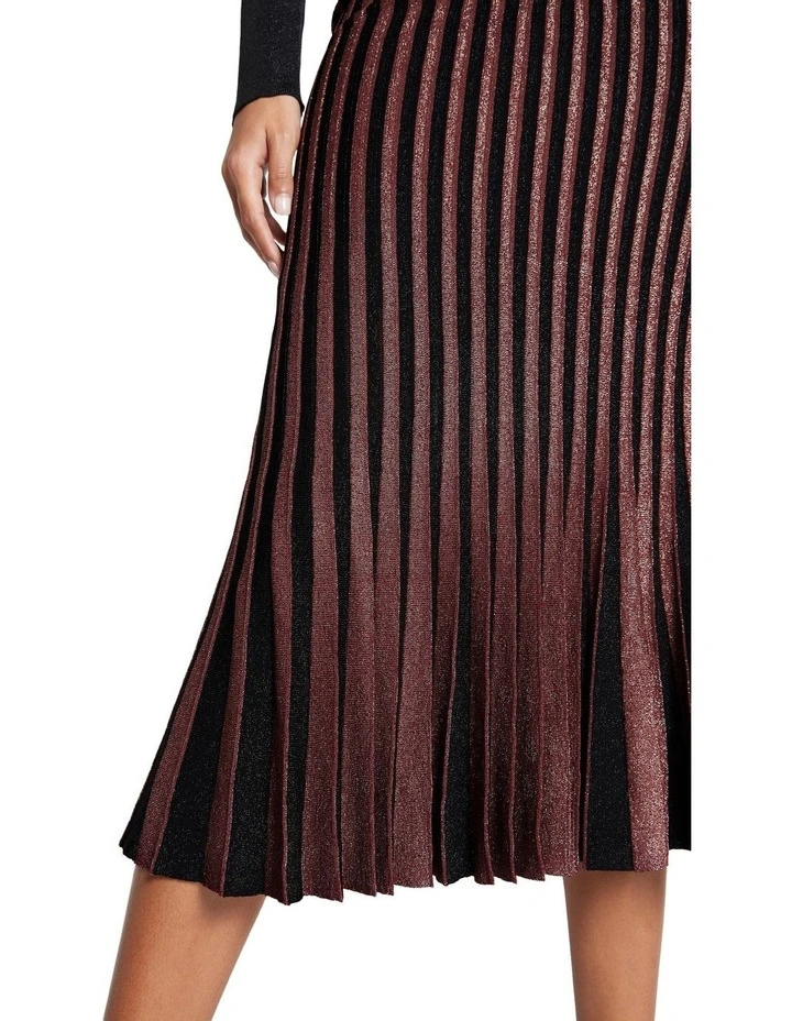 Cosmic Tempo Fit And Flare Skirt Black/Gold 5 Cosmic Tempo Fit And Flare Skirt Black/Gold - Image 5