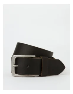 Casual Leather Jean Belt Black