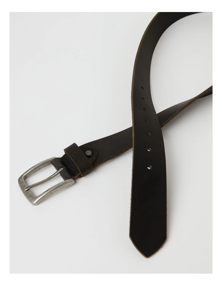 Casual Leather Jean Belt Black 3 Casual Leather Jean Belt Black - Image 3