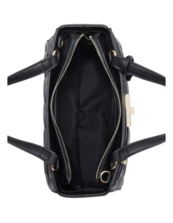 Nine West Sadie Black Zip Top Satchel Bag -Myer Clothing Shop 899164720 3 720x928