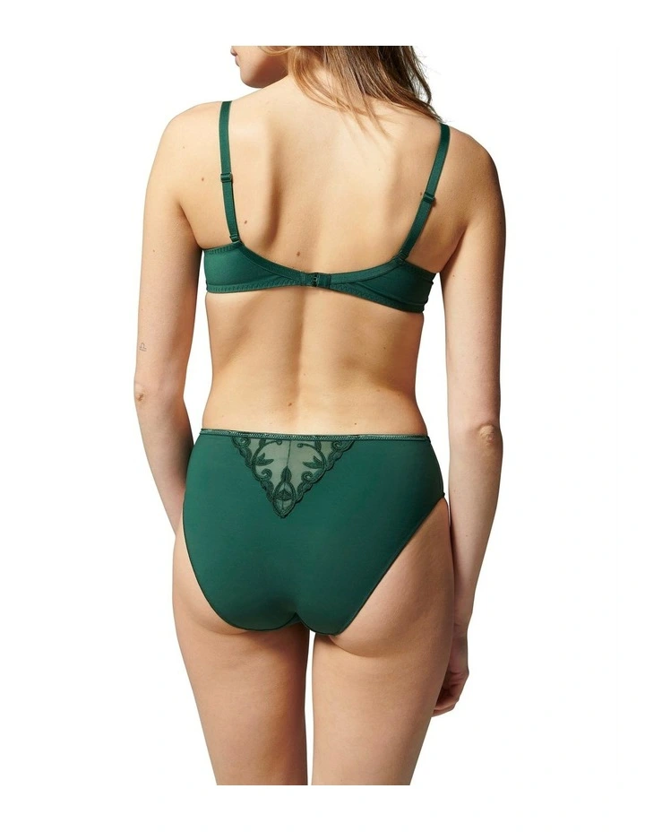 Simone Perele Andora High Waist Culotte Brief Dark Green 2 Simone Perele Andora High Waist Culotte Brief Dark Green - Image 2