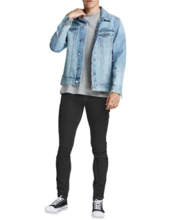 Jack & Jones Liam Original Skinny Jeans Black Denim 5 Jack & Jones Liam Original Skinny Jeans Black Denim -Myer Clothing Shop 899654050 3 720x928