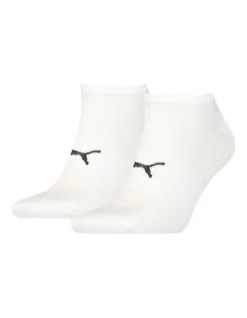 Puma 2 Pack Sport Light Sneaker Socks White