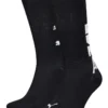 Puma 2 Pack Graphic Logo Sports Crew Socks Black