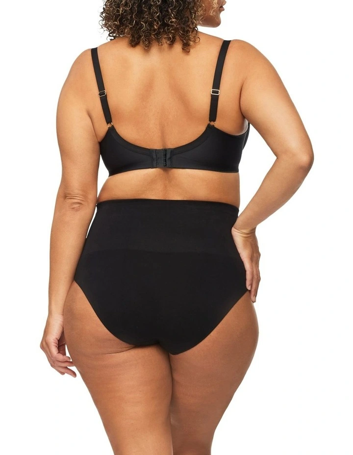 Bamboo Essentials Waisted Brief Black 2 Bamboo Essentials Waisted Brief Black - Image 2