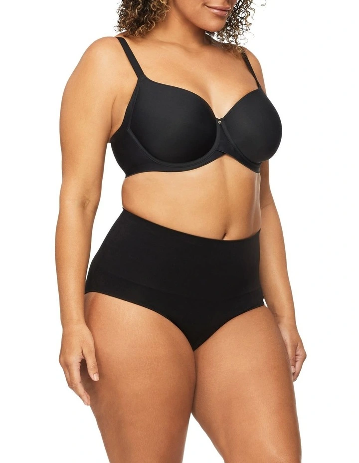 Bamboo Essentials Waisted Brief Black 4 Bamboo Essentials Waisted Brief Black - Image 4