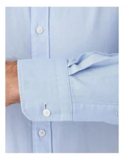 Cambridge Modern Fit Carlton Oxford Weave Long Sleeve Shirt Blue 7 Cambridge Modern Fit Carlton Oxford Weave Long Sleeve Shirt Blue -Myer Clothing Shop 900657910 900635050 4 720x928