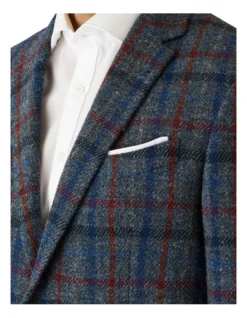 Cambridge Modern Fit Harris Tweed Signature Sports Jacket Grey -Myer Clothing Shop 900846100 4 720x928