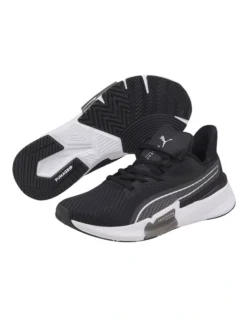 Puma PWRFRAME Black/White Training Shoes
