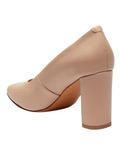 Amber Heeled Shoes In Blush Leather -Myer Clothing Shop 902144620 6 720x928