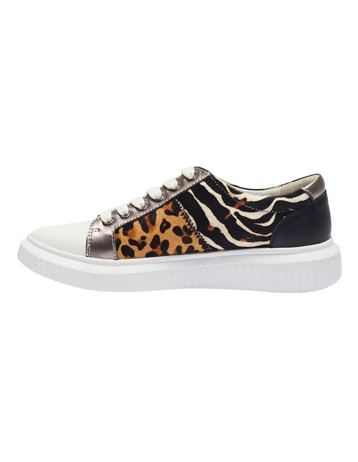 Tangent White/Leopard Multi Sneakers 3 Tangent White/Leopard Multi Sneakers - Image 3