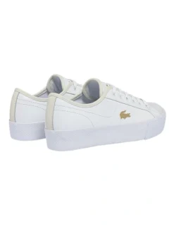 Lacoste Ziane Plus White Leather Tonal Sneakers -Myer Clothing Shop 902196010 3 720x928