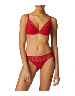 Simone Perele Bloom Triangle Push Up Bra Red -Myer Clothing Shop 902411830 902404810 3 720x928