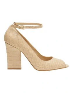 Oxford Viola Nude Wedge Heel Shoes