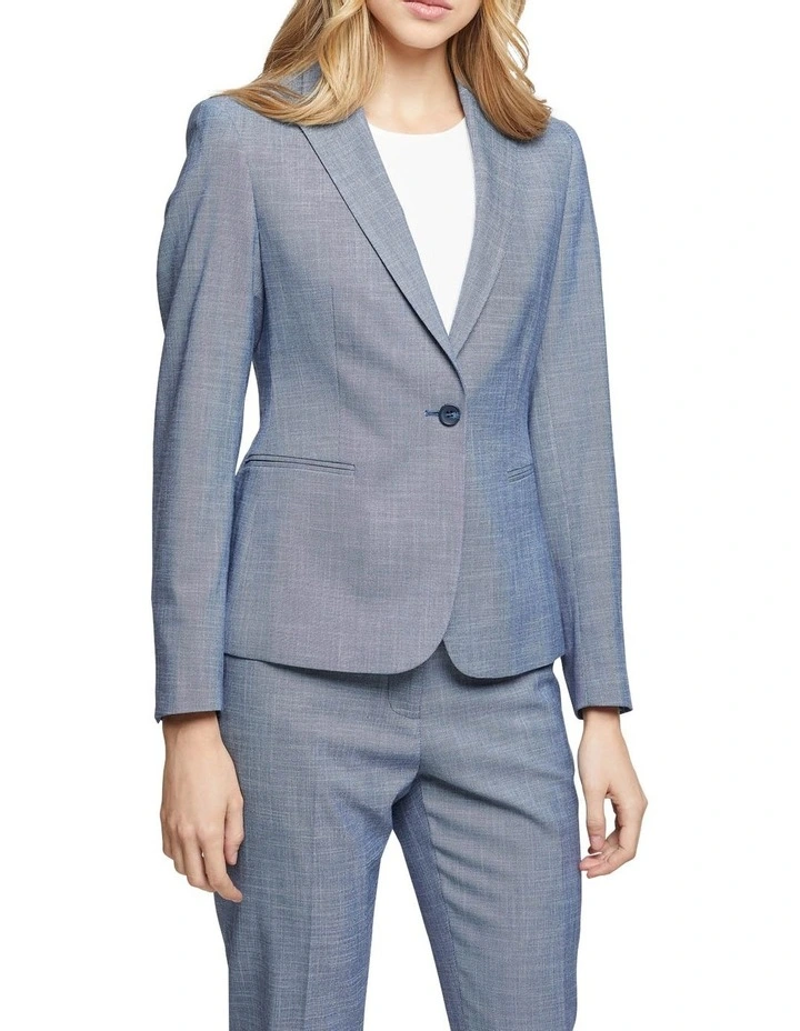 Oxford Chica Suit Jacket Blue 2 Oxford Chica Suit Jacket Blue - Image 2