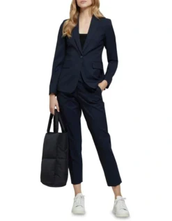 Oxford Alexa Wool Stretch Suit Jacket Navy