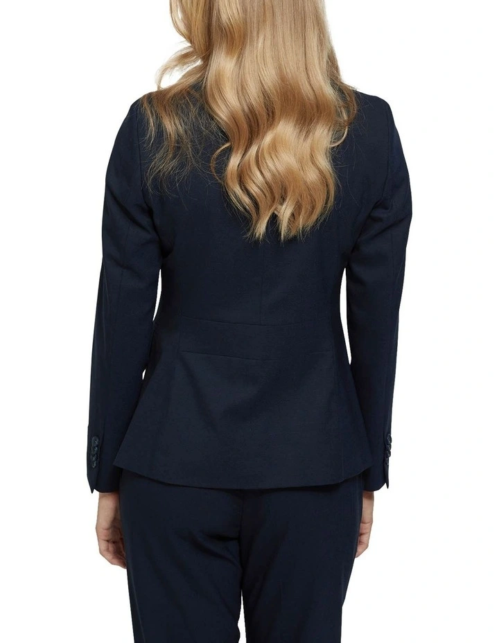 Oxford Alexa Wool Stretch Suit Jacket Navy 3 Oxford Alexa Wool Stretch Suit Jacket Navy - Image 3