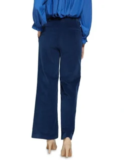 Oxford Lauren Corduroy Wide Leg Trousers Blue -Myer Clothing Shop 902729170 3 720x928