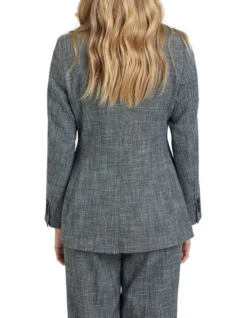 Oxford Lola Eco Suit Jacket In Black/White -Myer Clothing Shop 902730970 3 720x928