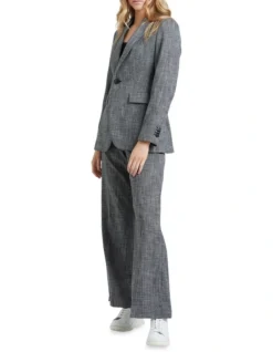 Oxford Lola Eco Suit Jacket In Black/White -Myer Clothing Shop 902730970 7 720x928