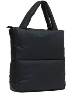 Oxford Sabrina Black Nylon Puffa Shopper Bag