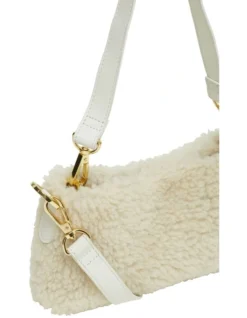 Oxford Merida Shearling Mini Bag In White -Myer Clothing Shop 902732770 3 720x928